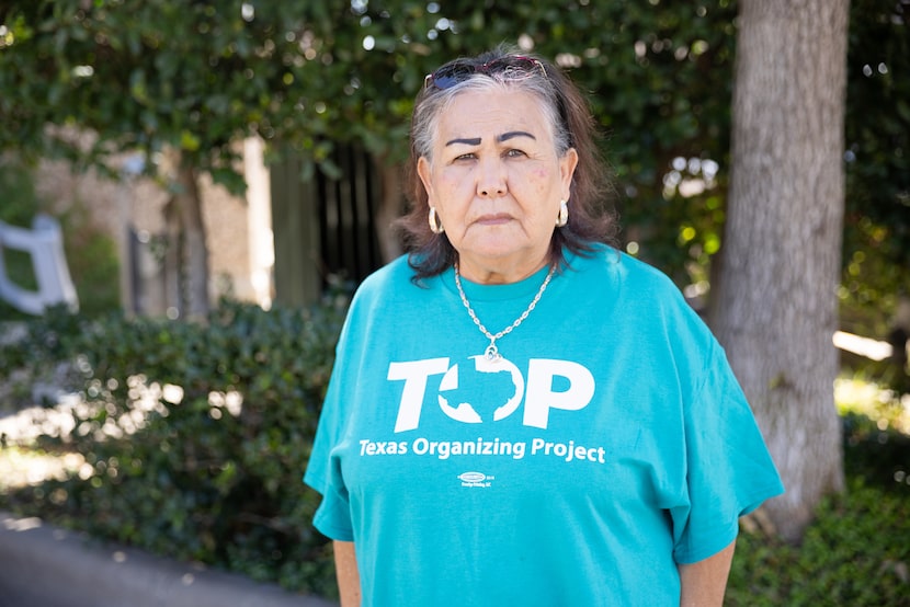 Guadalupe Ruiz poses for a photo in Dallas on Tuesday, Sept. 10, 2024. Ruiz, 69, didn't vote...