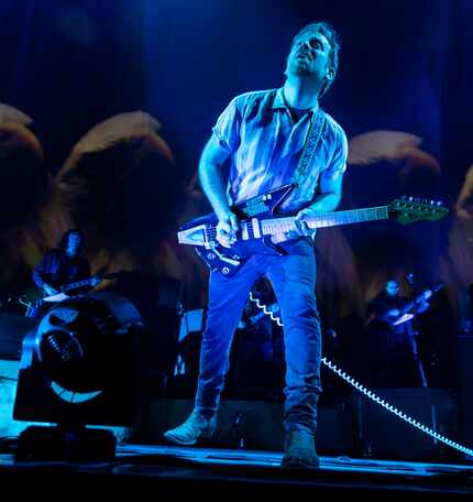 Dan Auerbach of the Black Keys performs as part of the band's "Let's Rock" tour, at Dickies...