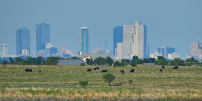 The almost 3,800-acre Veale Ranch is about 11 miles west of downtown Fort Worth.