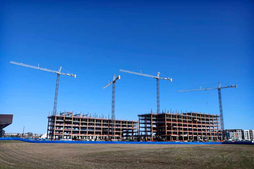 Wells Fargo's massive 850,000-square-foot, 22-acre campus underway in Irving is one of the...