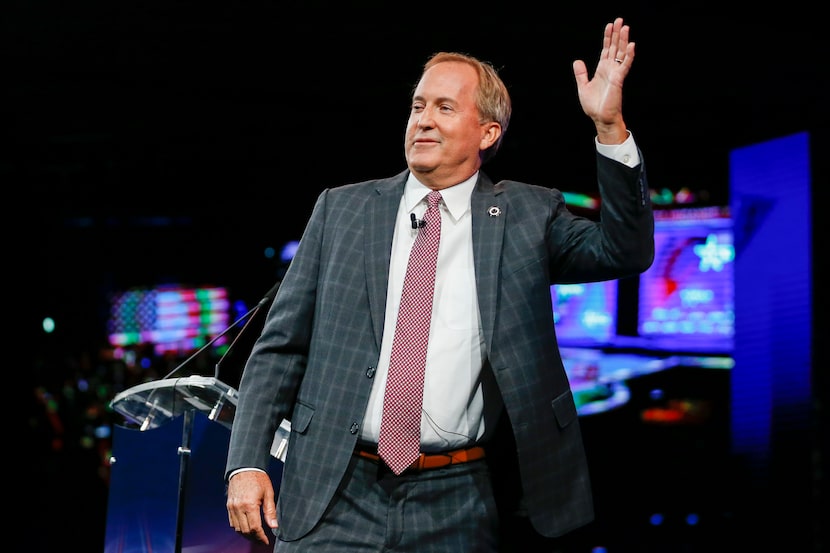 Texas Attorney General Ken Paxton gives remarks at the Conservative Political Action...