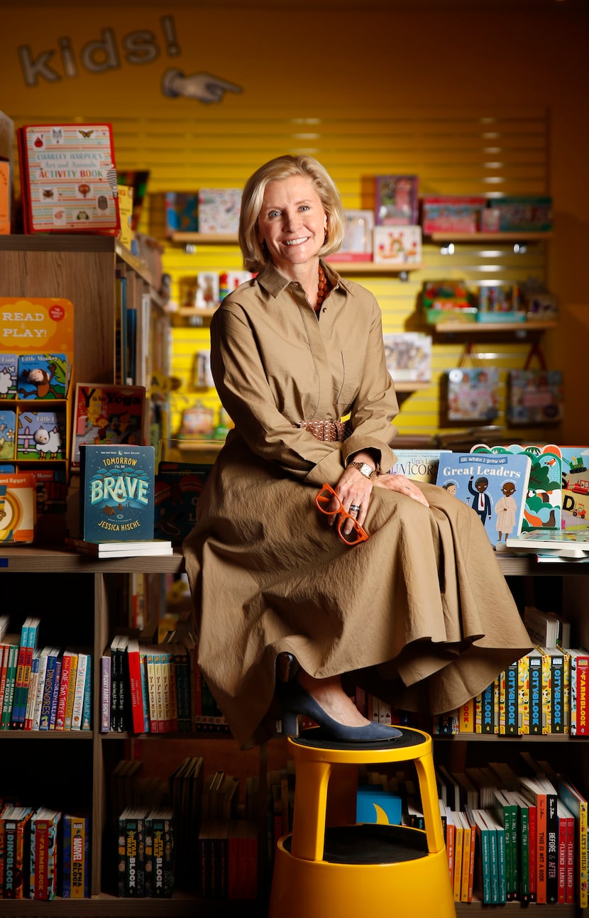 Nancy Perot, photographed in the store she owns, Interabang Books, on Lovers Lane in Dallas,...