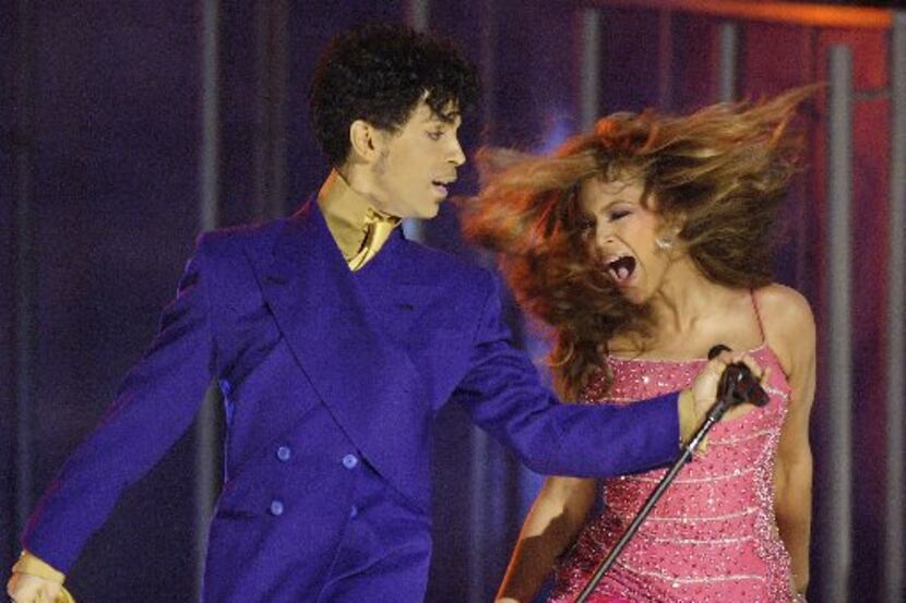 Houston's Beyoncé famously performed with Prince during the 46th Annual Grammy Awards in...