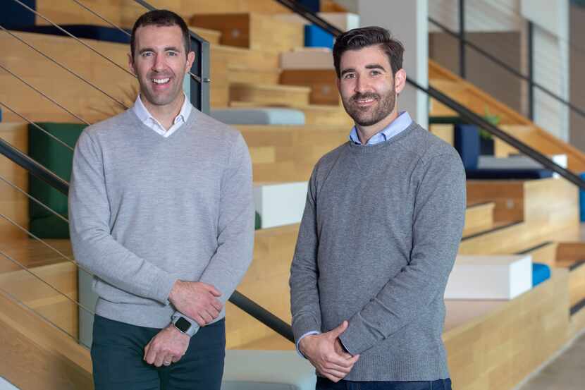 Michael Walsh (left) and Steven Theesfeld are co-founders of health care technology company...