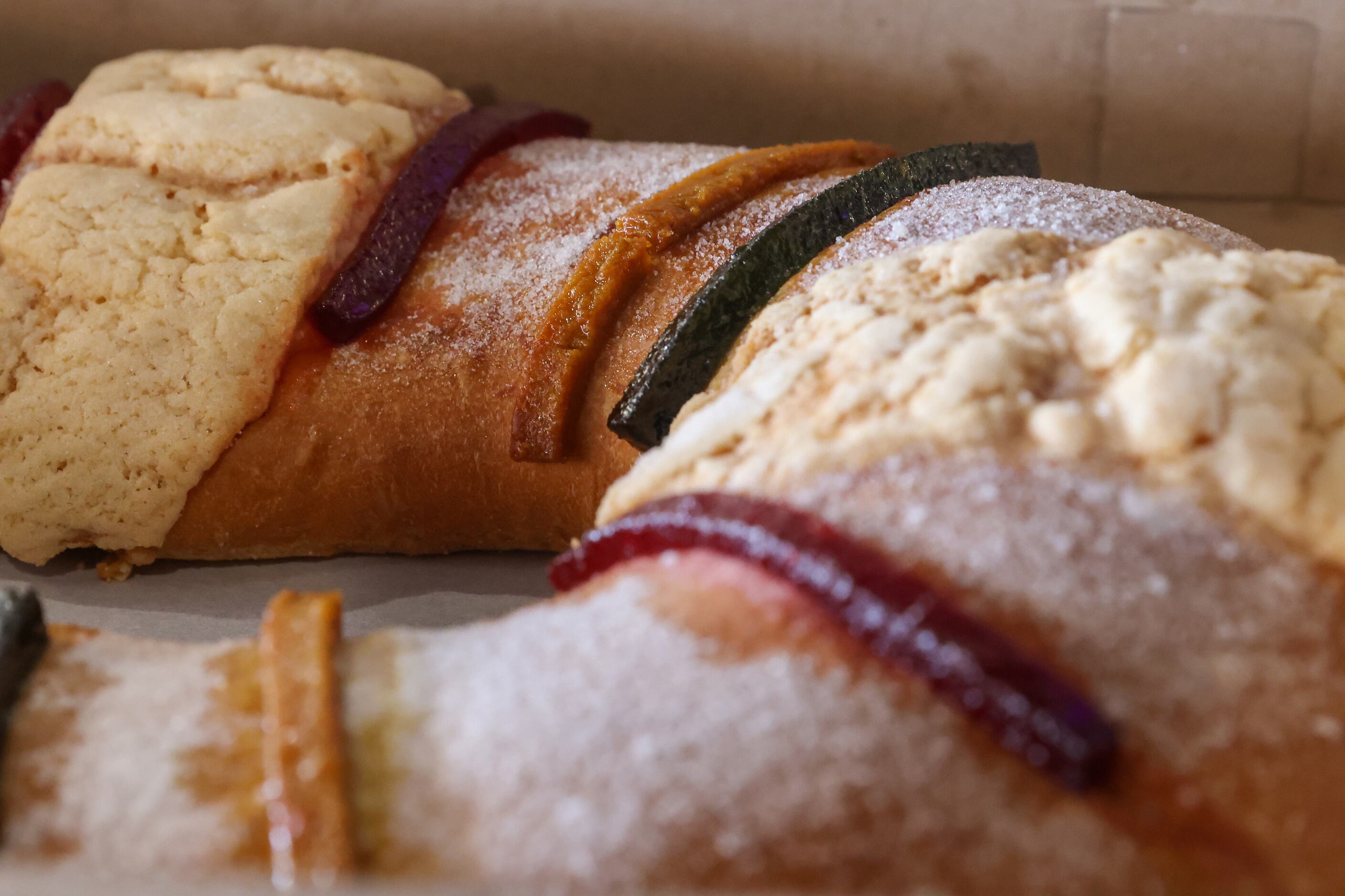 Rosca de Reyes is sold at Tango Bakery in Garland on Thursday, Jan. 5, 2023. The dessert is...