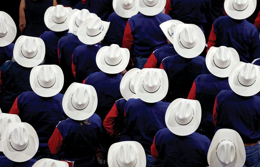 The Texas delegation was hard to miss during the conventionâs opening day on July 18 at...