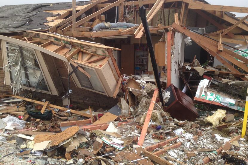 This was Michael Thompson's house in Garland after the December 2015 tornado. Mike kept a...