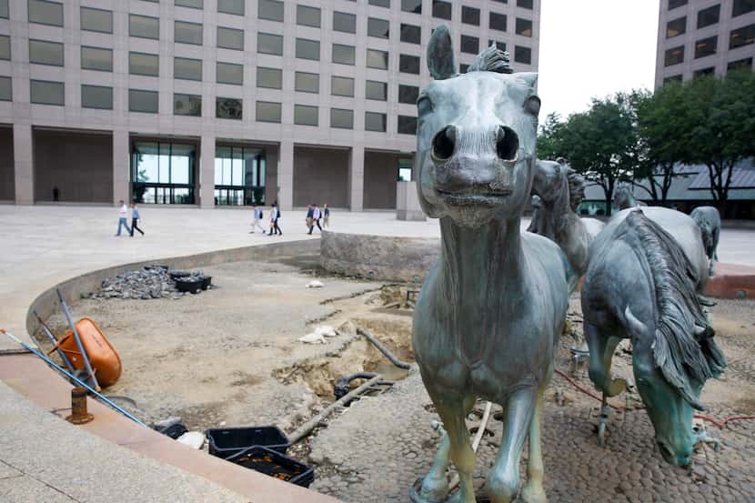 The Towers at Williams Square in Las Colinas is best known for its mustang sculpture,...