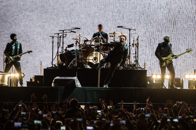 U2 on the opening night of the United States leg of the tour celebrating the 30th...