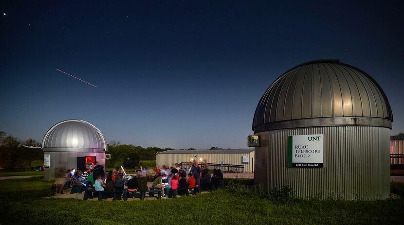 Attendees are able to observe the galaxy through telescopes at the Rafes Urban Astronomy...