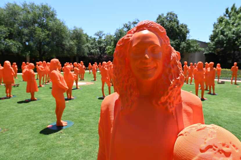 If/ThenSheCan-The Exhibit, featuring more than 120 life-size statues of women STEM stars,...