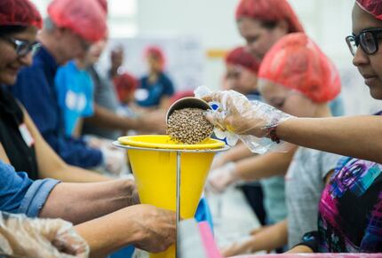 Members of the Ismaili Muslim community and other volunteers, in partnership with Feeding...