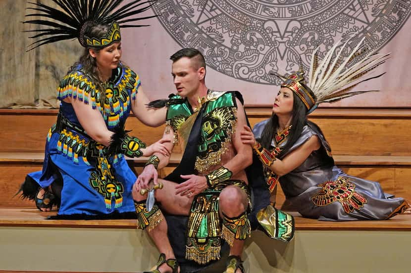 American Baroque Opera Company's Aztec characters in Antonio Vivaldi's opera Montezuma were...