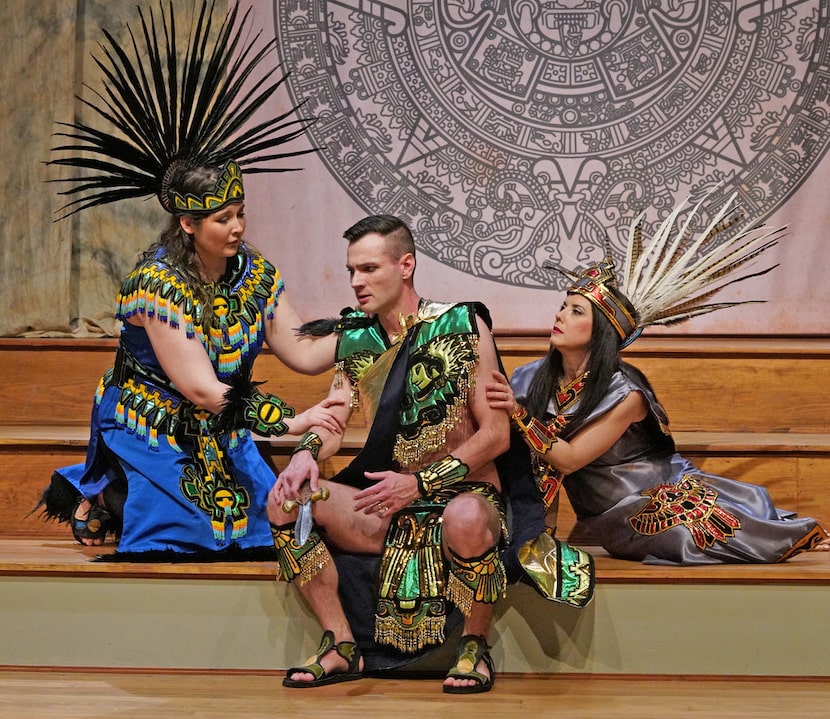 American Baroque Opera Company's Aztec characters in Antonio Vivaldi's opera Montezuma were...