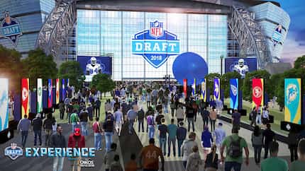 Rendering of AT&T Stadium for the draft