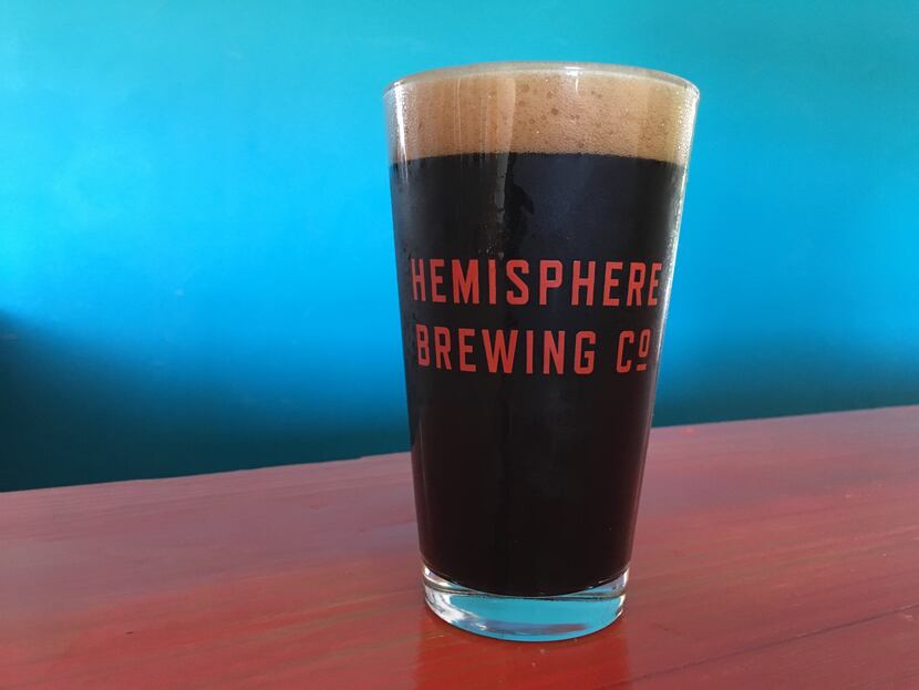 Hemisphere Brewing Co.'s Super Fleek (pictured) is a coffee porter.