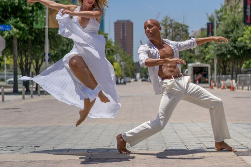 Michelle Hebert and Sean J. Smith of Dallas Black Dance Theatre, which
is hosting the ...
