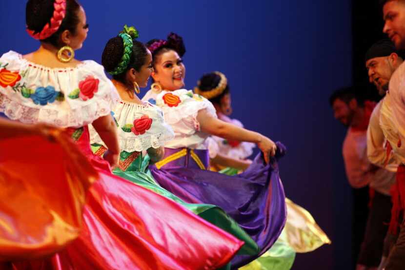 Alegre Ballet Folklorico performing in 2014 at the Latino Cultural Center in Dallas. 