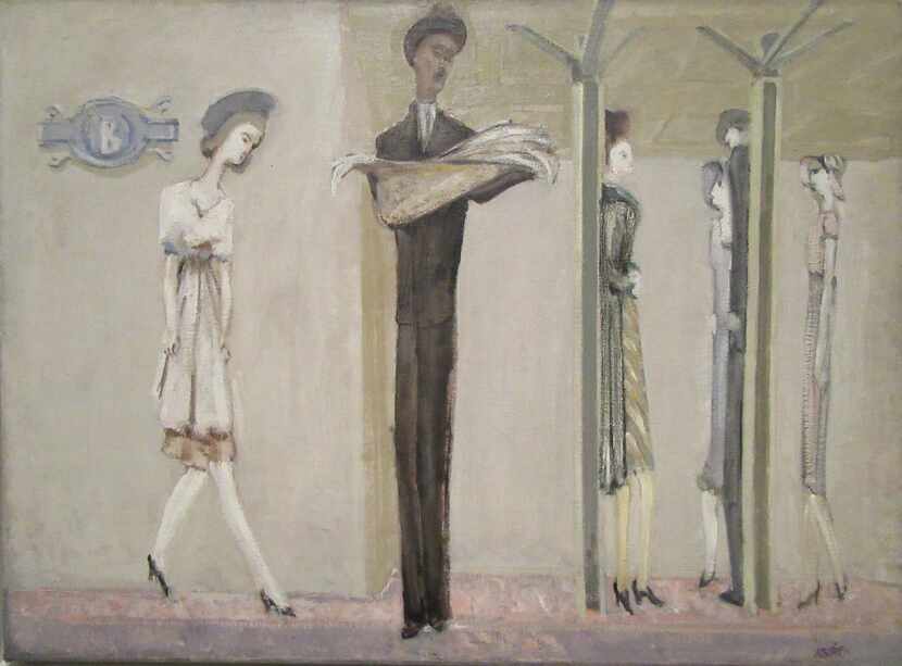 
The elongated forms in Mark Rothko’s Underground Fantasy  show influences of Swiss artist...