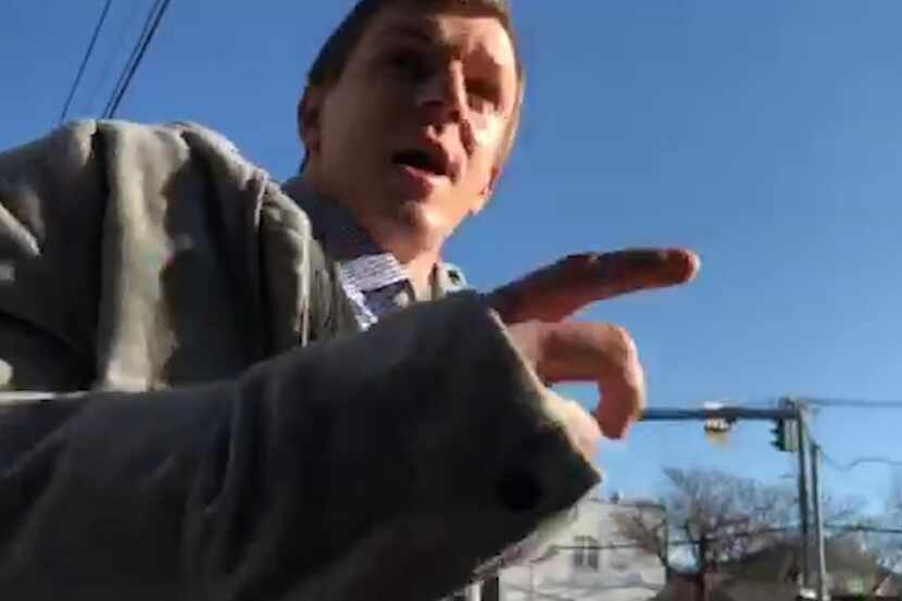 James O'Keefe, the founder of Project Veritas, declined to answer questions from The...