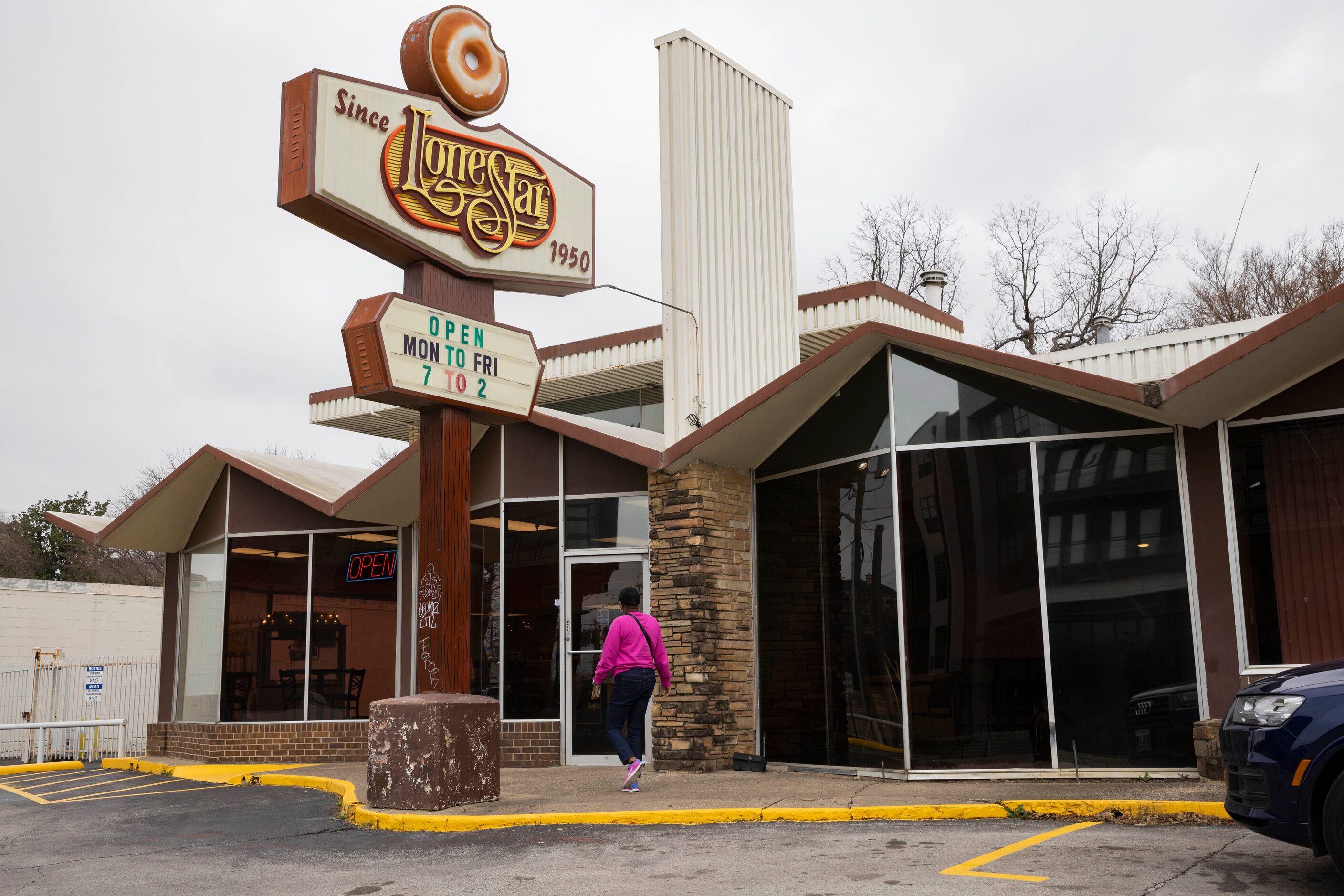 The exterior of Lone Star Donuts on Tuesday, Feb. 7, 2023, in Dallas. Lone Star Donuts has...