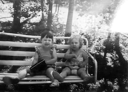 Leah Waters (right), shown with sister Casi when they were toddlers in Georgia, remembers...