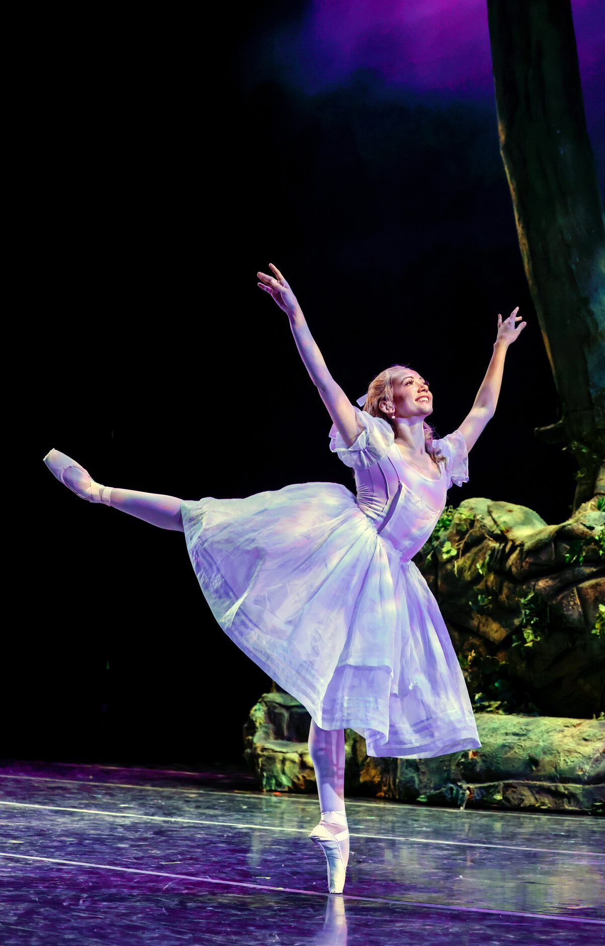 Alexandra F. Light poses for a portrait following a dress rehearsal of the Texas Ballet...