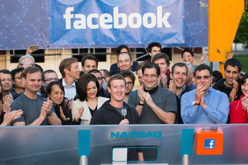 In this image provided by Facebook, Facebook founder, chairman and CEO Mark Zuckerberg,...