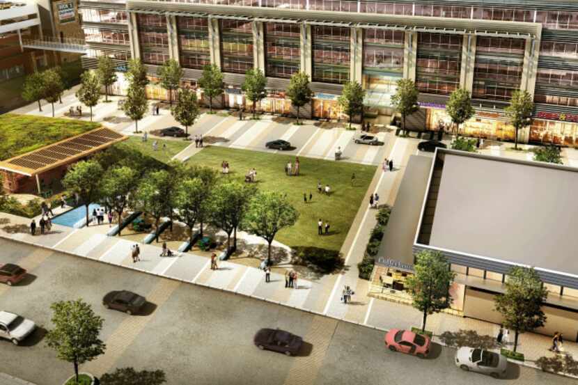 The expansion of the Shops at Park Lane in North Dallas will consist of  a five-story office...