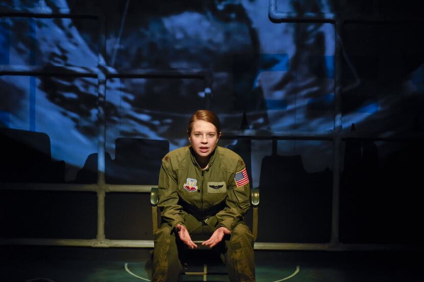Jenny Ledel performs in the one-woman show, 'Grounded,' for Second Thought Theatre at Bryant...