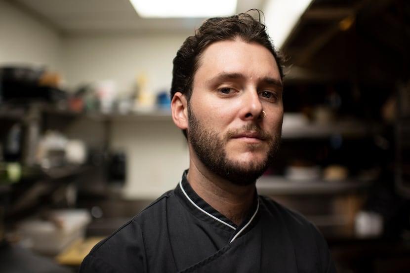 Chef Marshall Cole stands in the kitchen at The Mitchell.