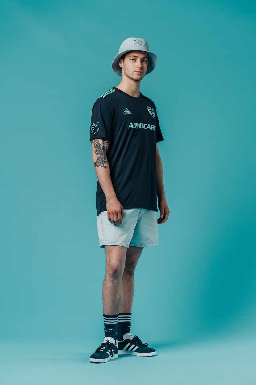 The 2019 FC Dallas adidas Parley jersey with socks and shorts. Actual game short not...
