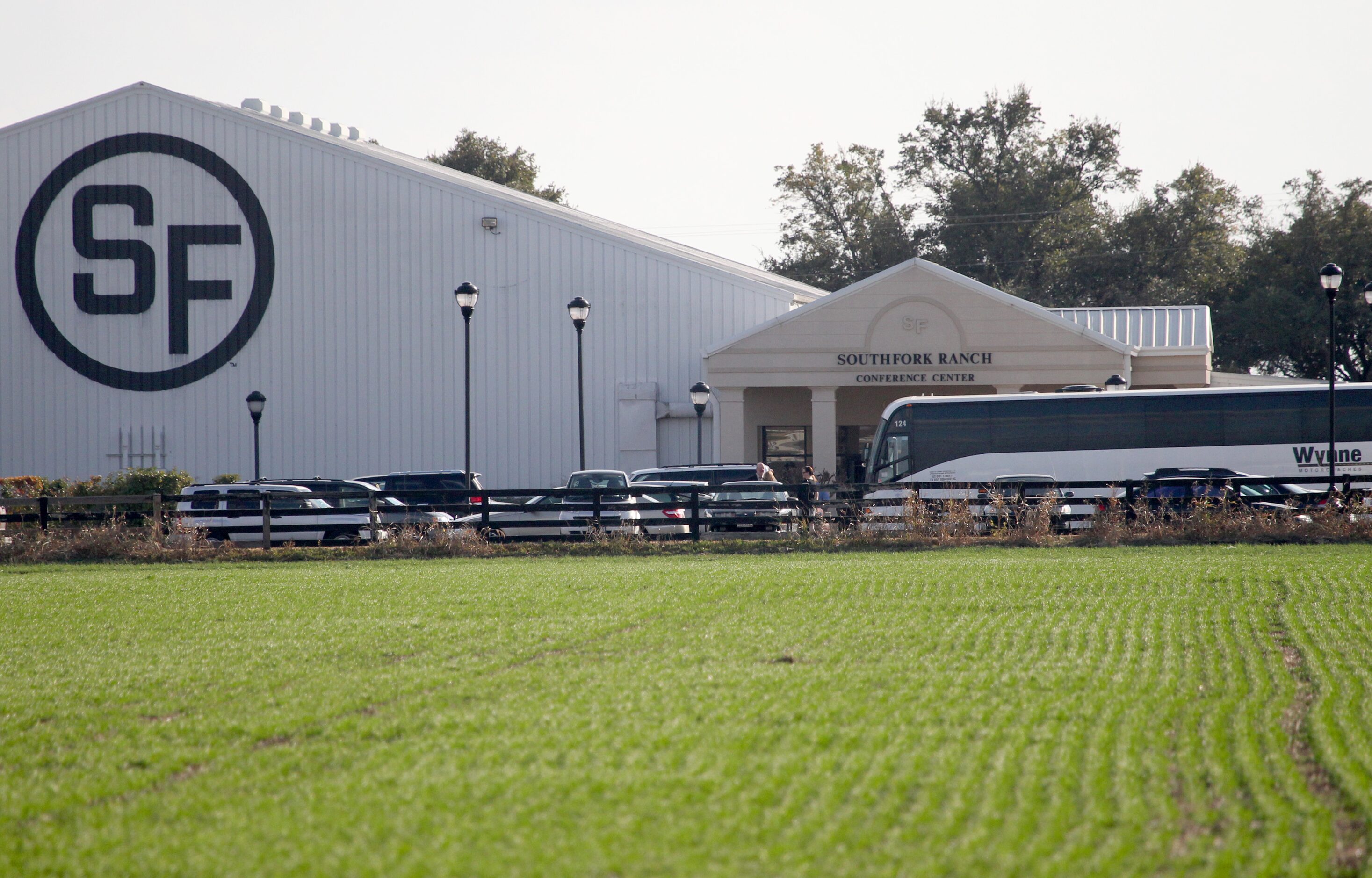 There was an invitation-only memorial service for Larry Hagman at Southfork Ranch in Parker...