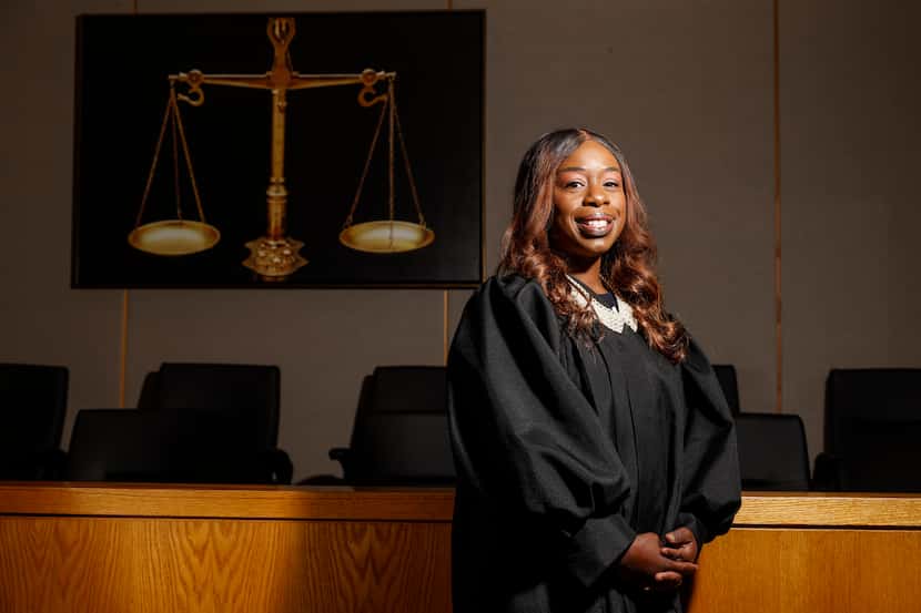 Judge Audra Riley of Criminal District Court No. 3, poses for a portrait, Thursday, April,...