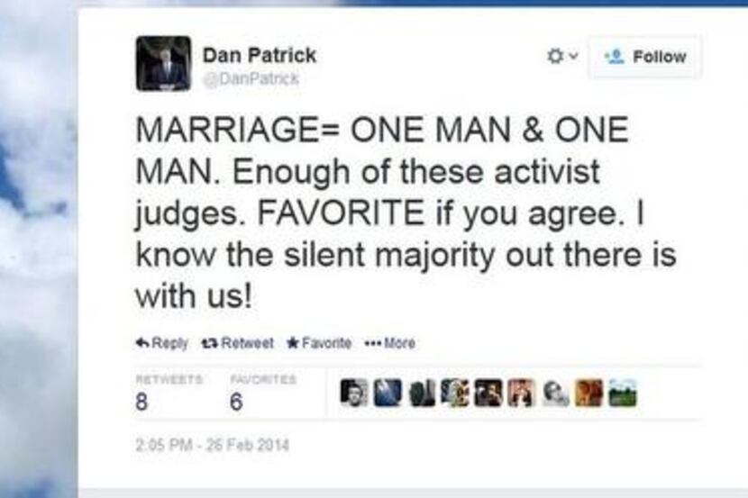 
A tweet Wednesday from state Sen. Dan Patrick was misworded at first to show support for...