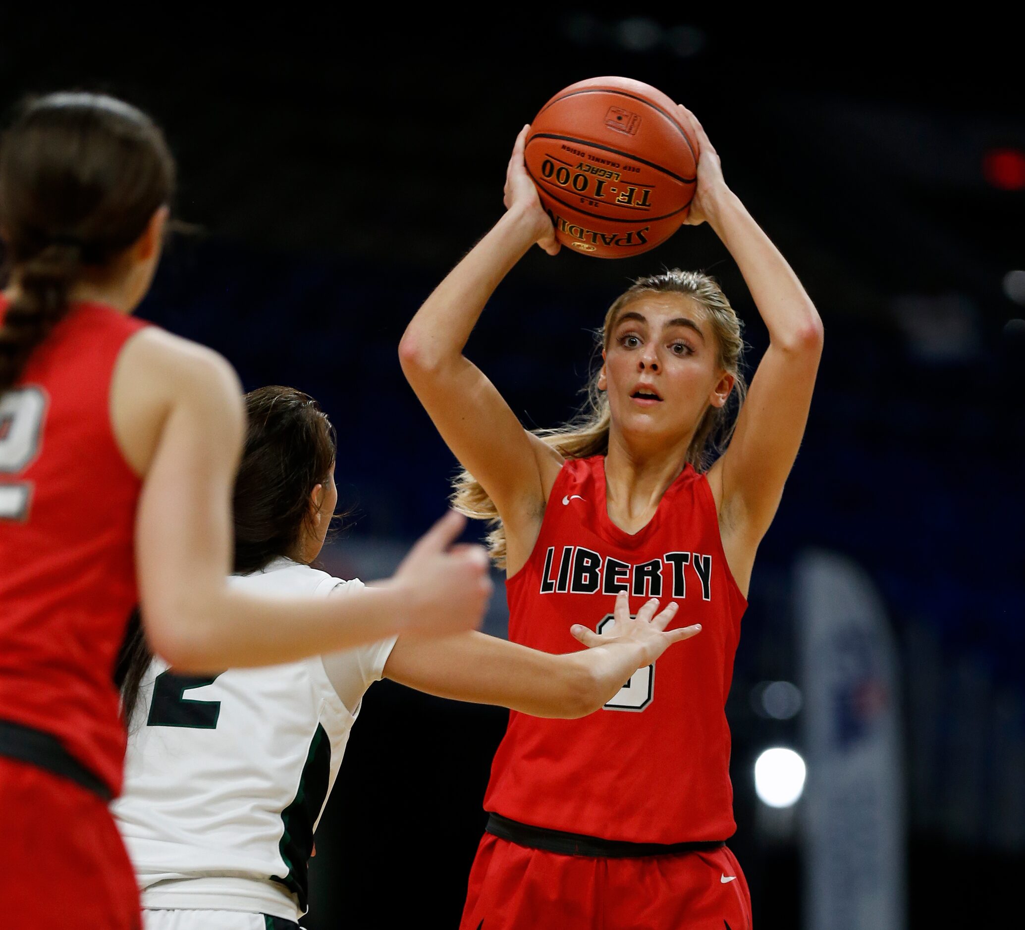 Frisco Liberty Lily ZiemKiewicz #3 looks for someone to get open. Frisco Liberty vs. Cedar...