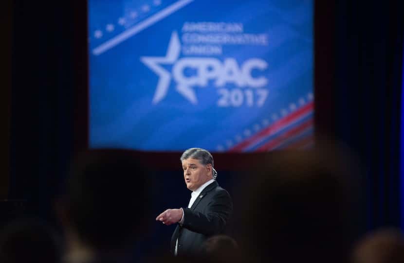 Sean Hannity at  the Conservative Political Action Conference in February. 