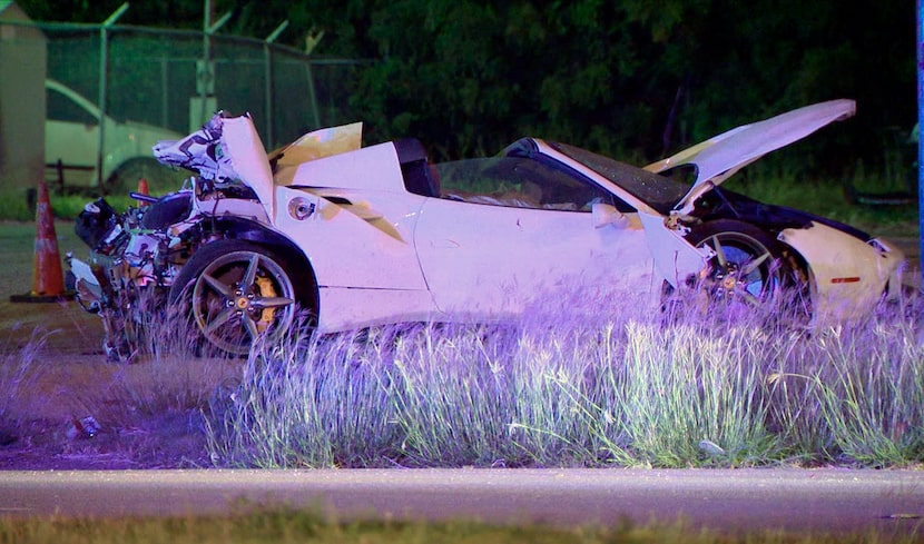 This photo taken from video provided by KDFW Fox 4 shows the scene after welterweight boxing...