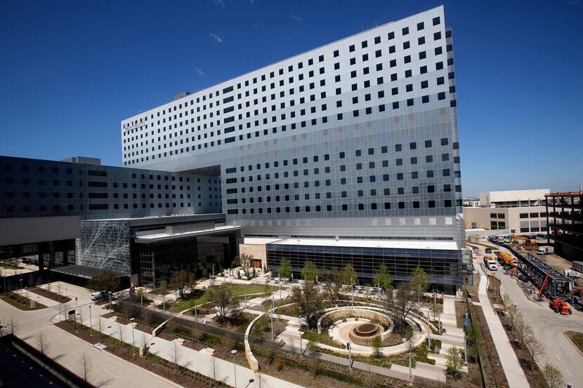 The new Parkland Memorial Hospital was a massive addition to the Dallas landscape.