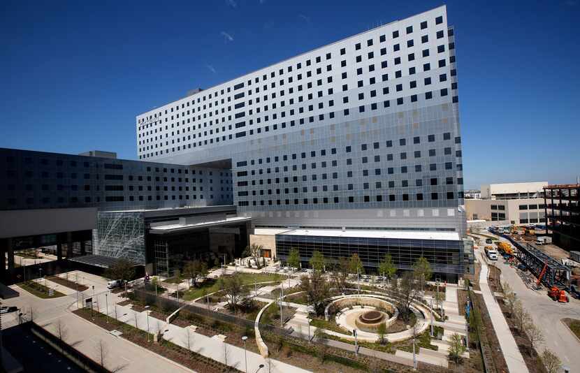 The new Parkland Memorial Hospital was a massive addition to the Dallas landscape.