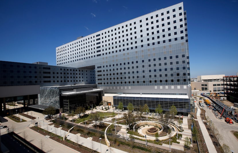 The new Parkland Memorial Hospital was a massive addition to the Dallas landscape.