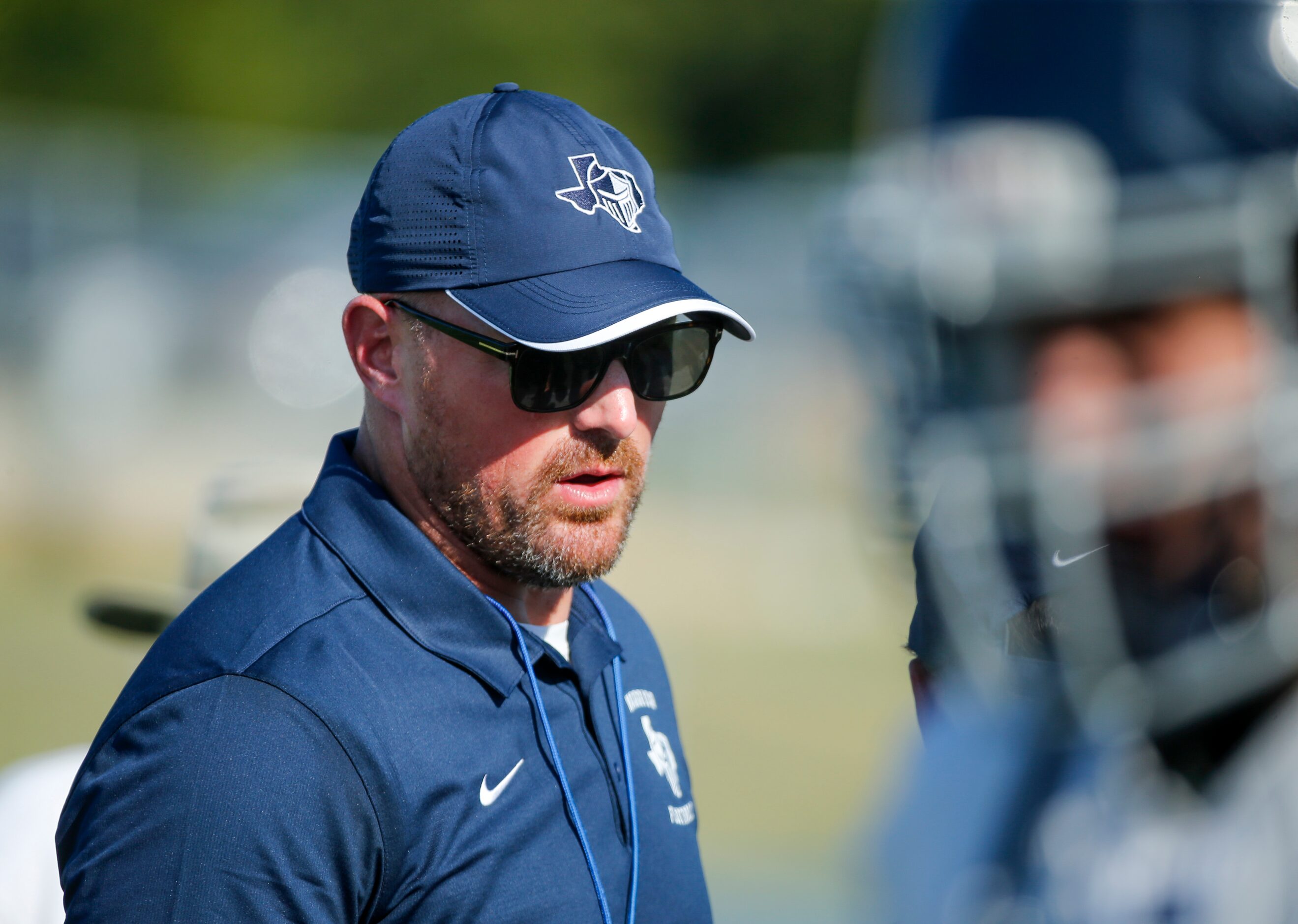 Argyle Liberty Christian head coach Jason Witten during a football practice at Warrior...