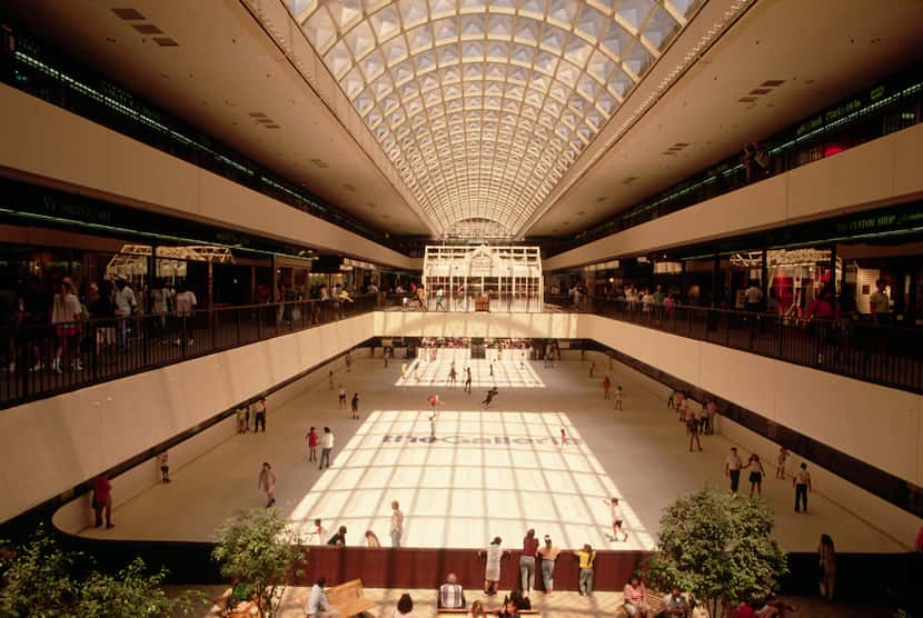 The Galleria in Houston, designed by Hellmuth, Obata and Kassabaum (HOK) and Neuhaus &...