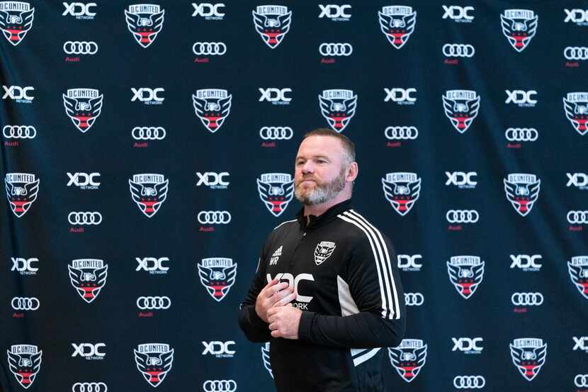 Wayne Rooney durante su presentación como entrenador del D.C United, el 12 de julio de 2022...