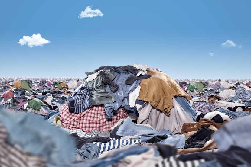 Every two days, the world discards or burns enough clothing to fill AT&T Stadium. 