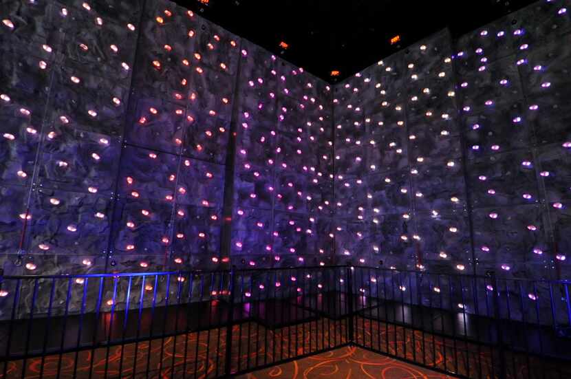 Pinstack features the largest LED climbing wall in the country with difficulty levels...