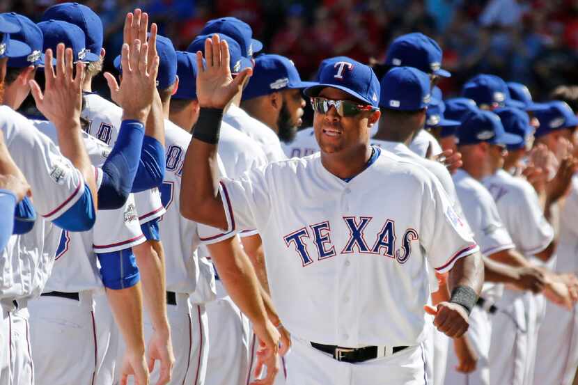 Texas Rangers third baseman Adrian Beltre (29) is pictured during the Toronto Blue Jays vs....