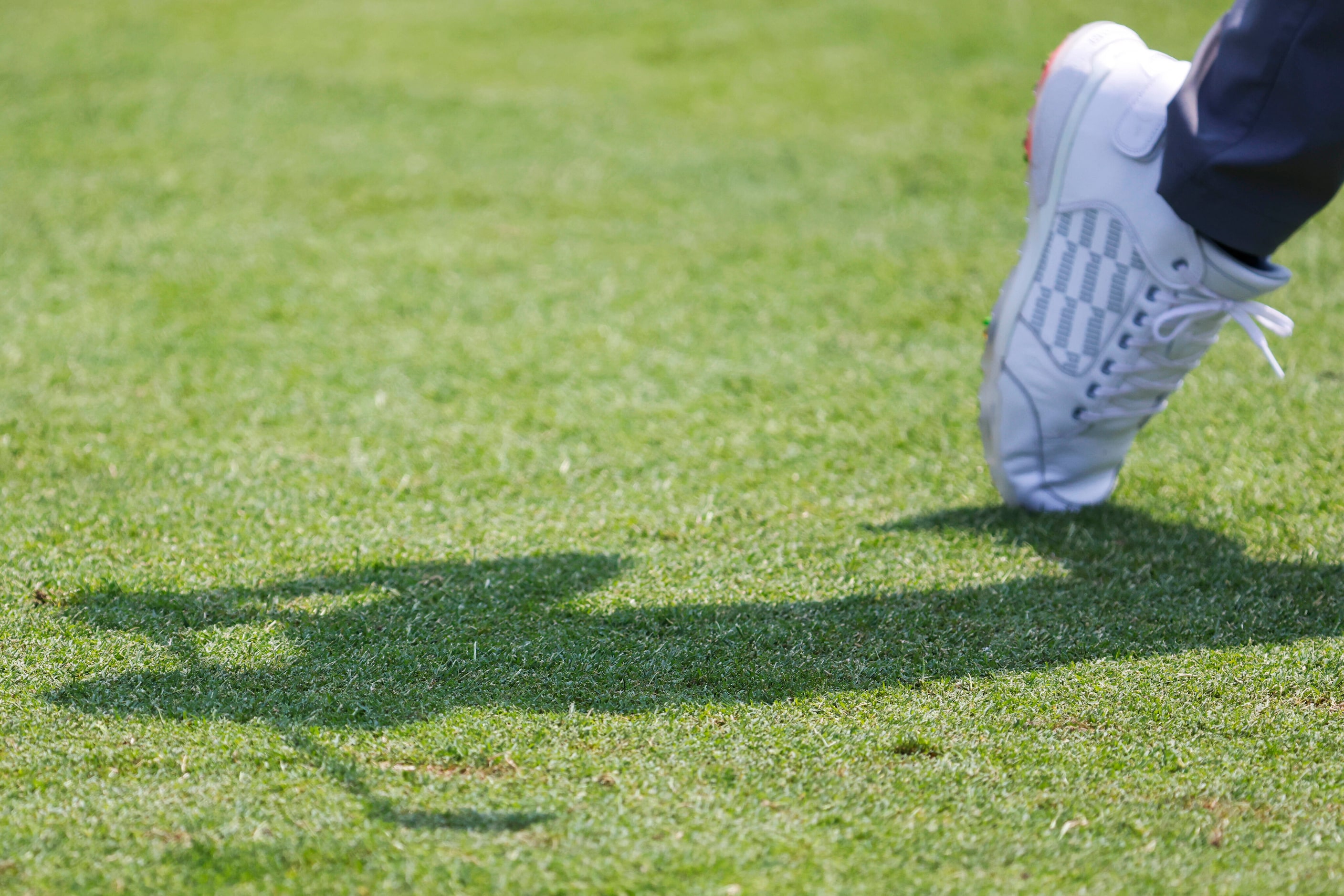 Henrik Norlander of Sweden tees off on the third hole during the second round of the AT&T...