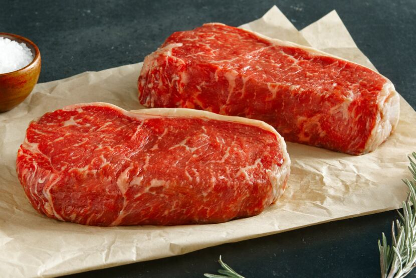 New York strip steaks from Crowd Cow 