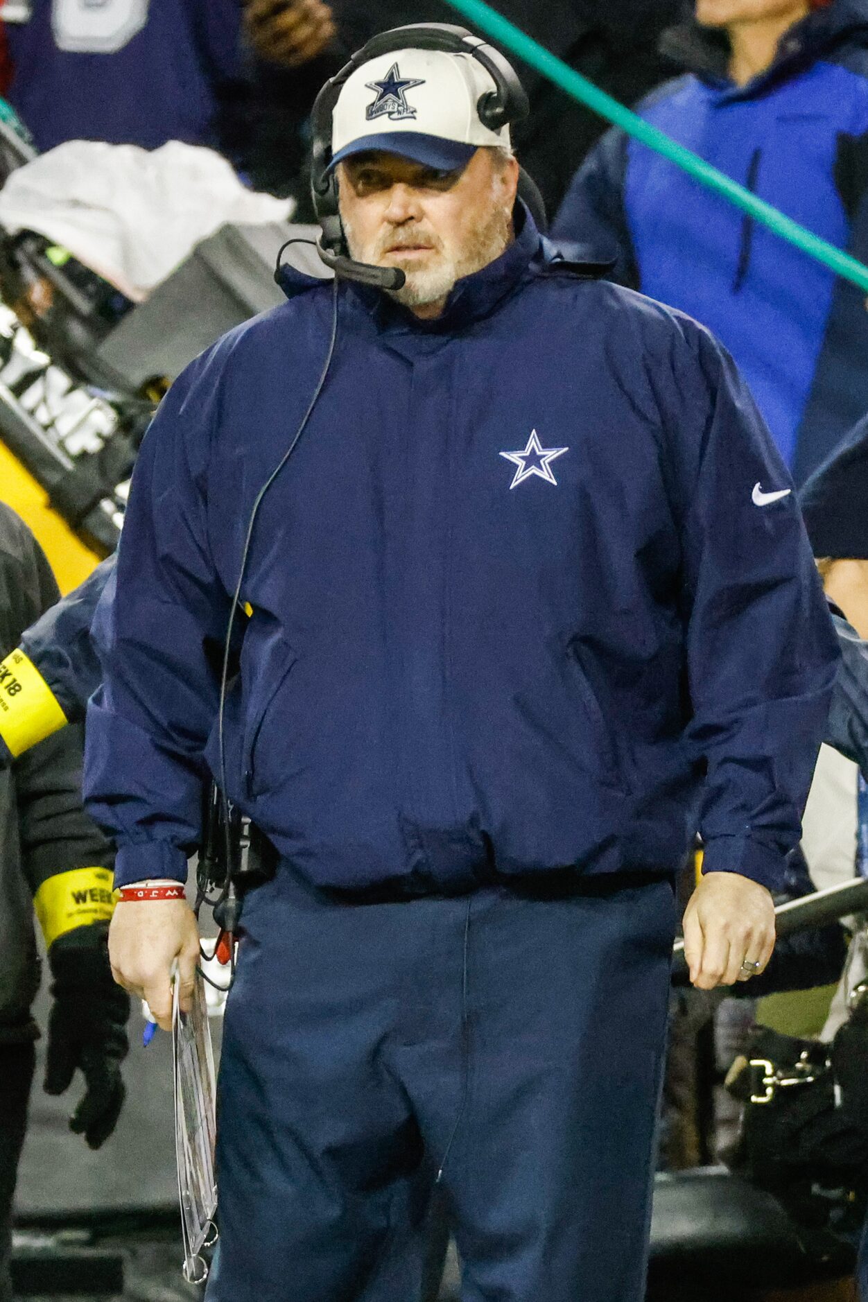 Dallas Cowboys head coach  Mike McCarthy during the first half at the FedEx Field in...